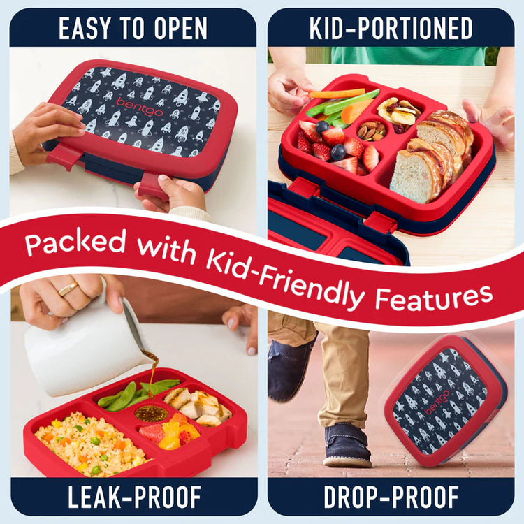 Bentgo Kids Prints Lunch Box - SPACE ROCKETS