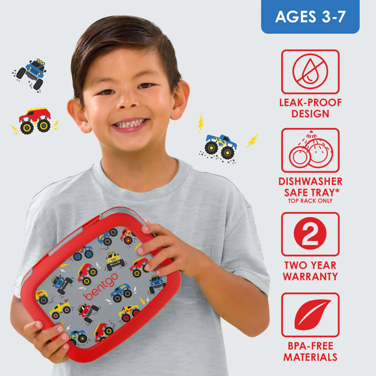 Bentgo Kids Prints Lunch Box - TRUCKS