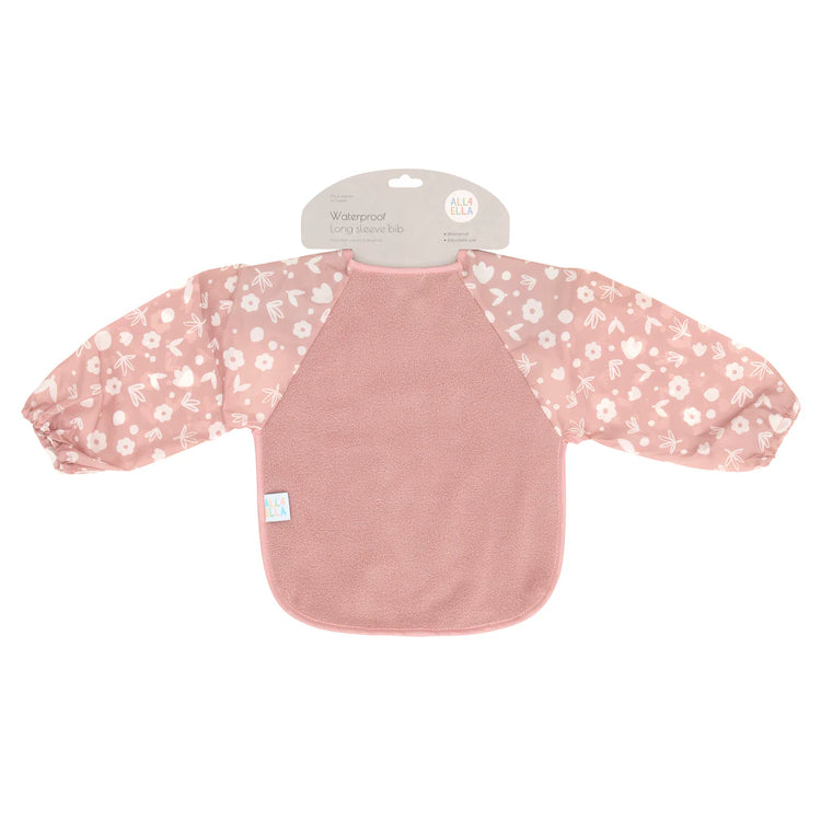 ALL4ELLA Long sleeve bib - Dusty Pink
