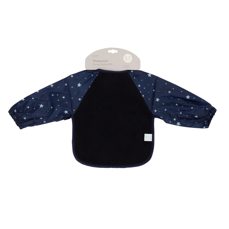 ALL4ELLA Long sleeve bib - Star Blue
