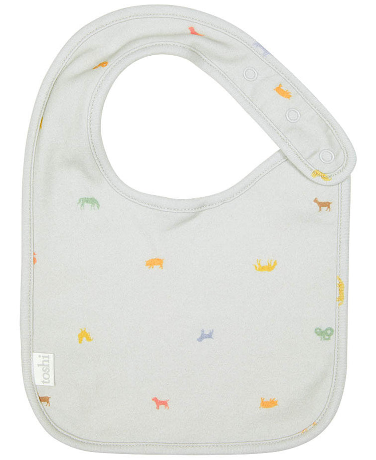 Toshi Baby Bib Classic Barn Buddies Ash