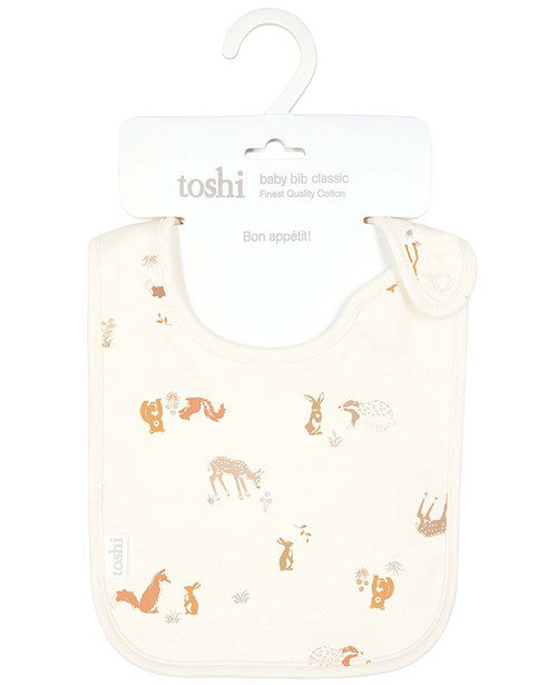 Toshi Baby Bib Classic Enchanted Forest Feather