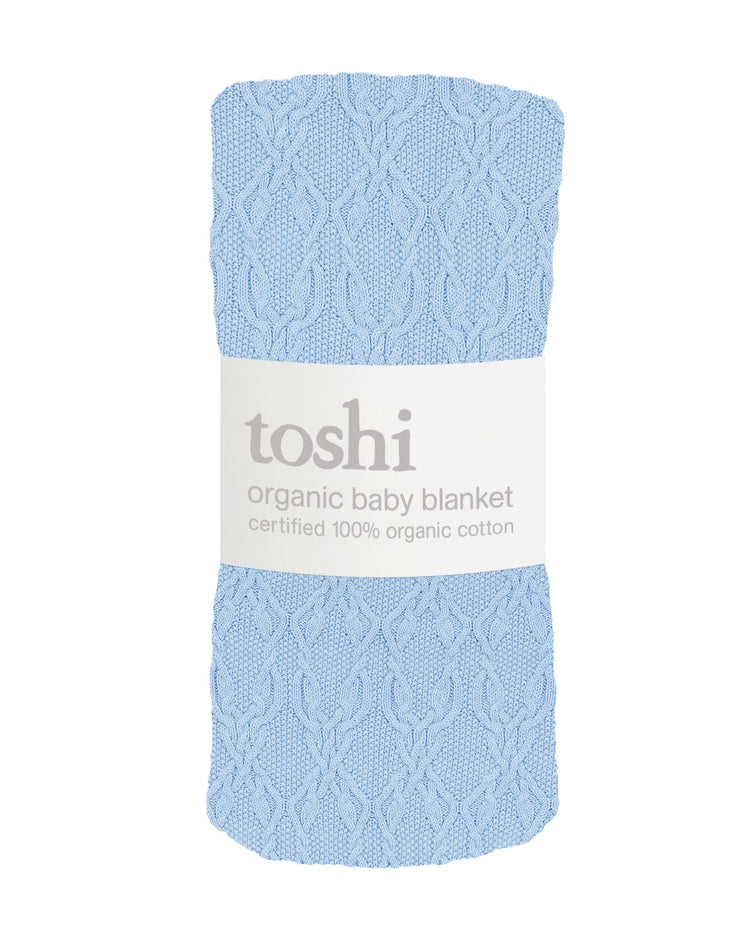 Toshi Organic Blanket Bowie Bluebell