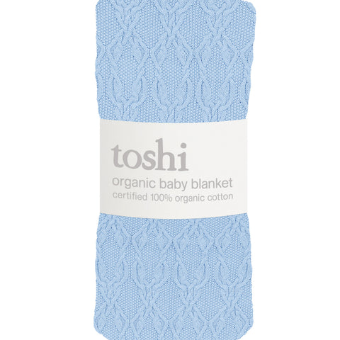 Toshi Organic Blanket Bowie Bluebell