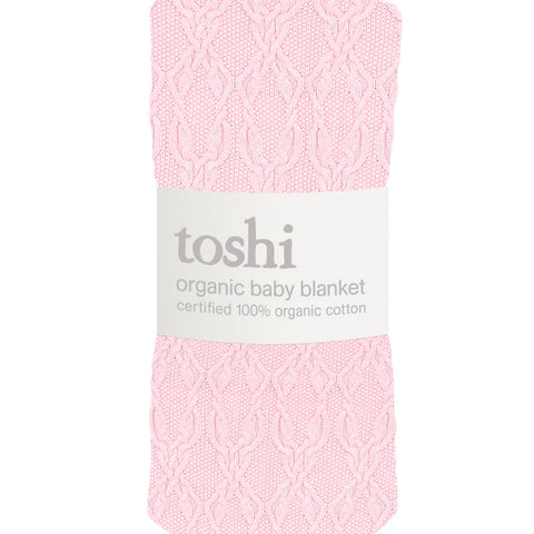Toshi Organic Blanket Bowie Misty Rose