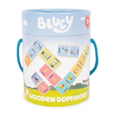 BLUEY WOODEN DOMINOES