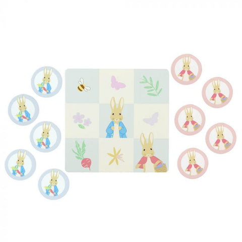 BEATRIX POTTER PETER RABBIT WOODEN TIC TAC TOE