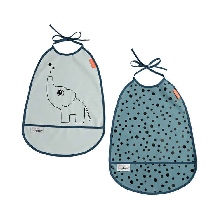 Donebydeer Elphee Bibs, 2-Pack (Powder Tones) blue