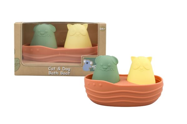 SILICONE BATH BOAT AND ANIMAL SQUIRTER