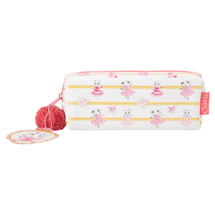 CLARIS PENCIL CASE WITH POM POM