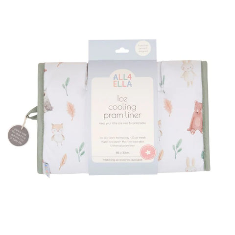 ALL4ELLA Ice cooling pram liner - Forest Friends