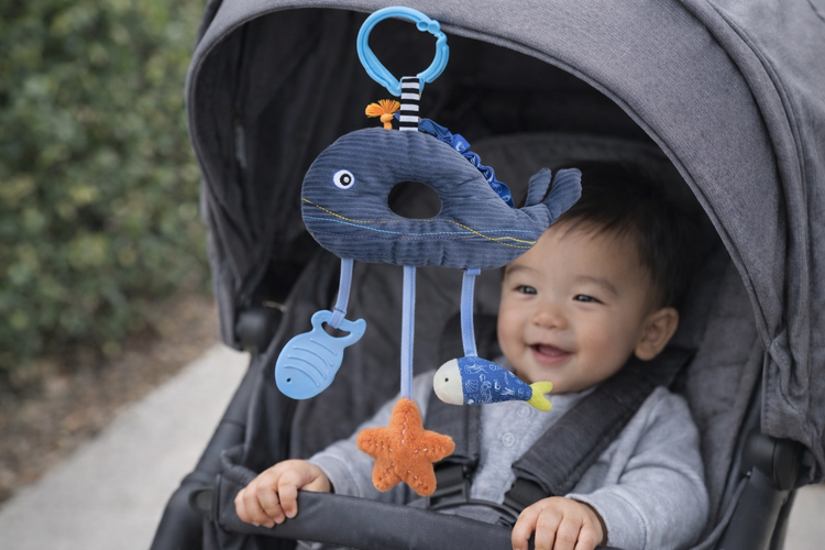 SNUGGLE BUDDY SPLASHY WHALE PLUSH GIFT SET – 4 PIECE