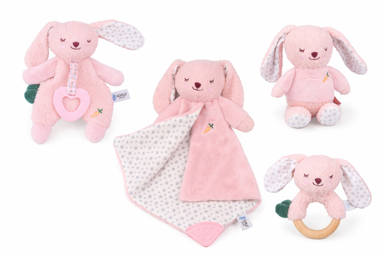 SNUGGLE BUDDY BERRY BUNNY PLUSH GIFT SET – 4 PIECE