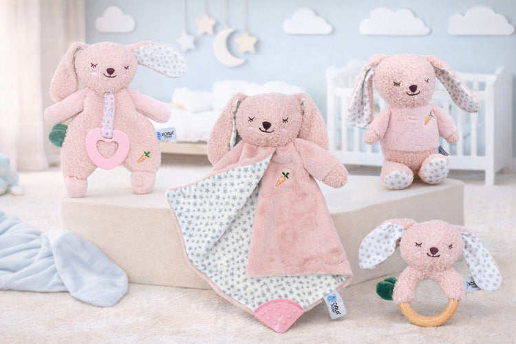 SNUGGLE BUDDY BERRY BUNNY PLUSH GIFT SET – 4 PIECE