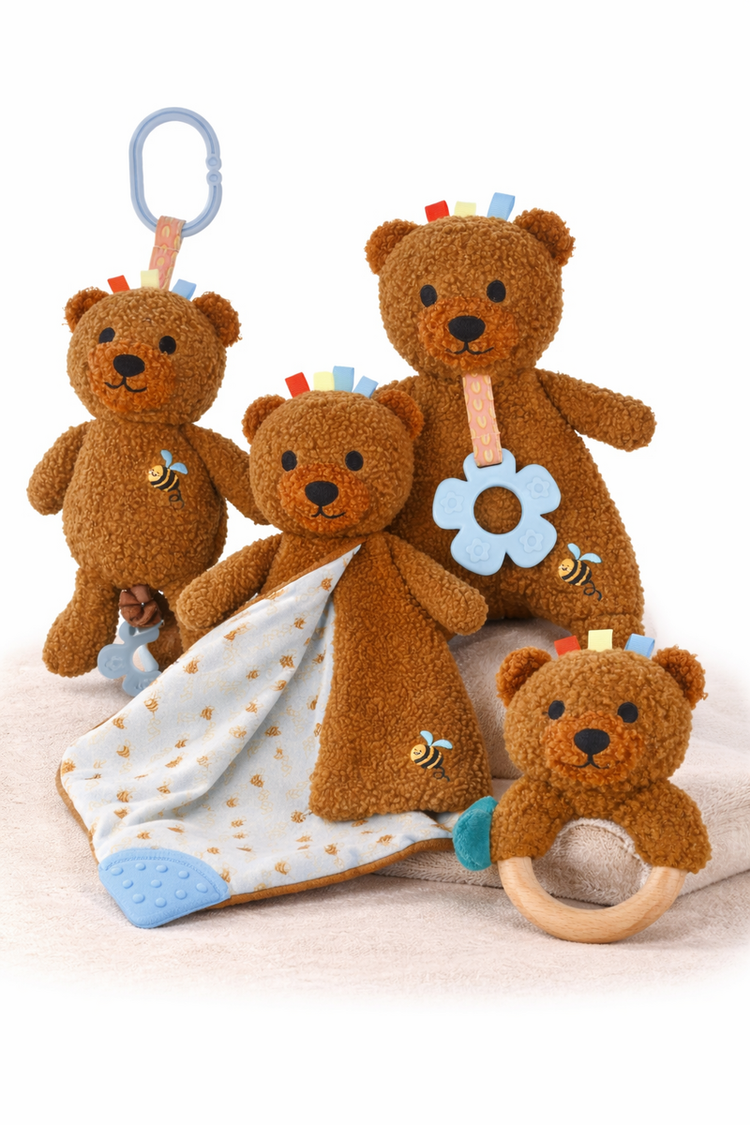 SNUGGLE BUDDY MAPLE BEAR PLUSH GIFT SET – 4 PIECE