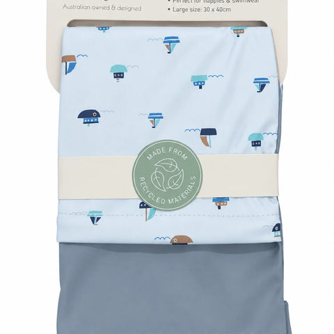 ALL4ELLA Sail Boats Recycled Wet Bag