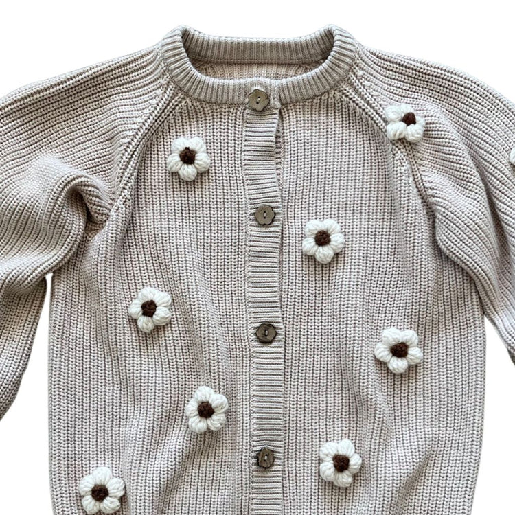 ArthurAve Beige/Cream Flower Cardigan