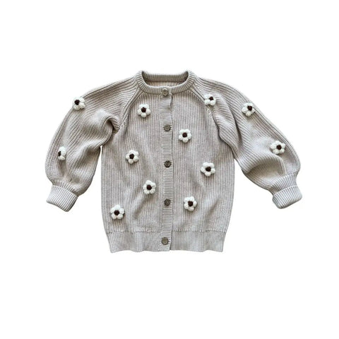 ArthurAve Beige/Cream Flower Cardigan