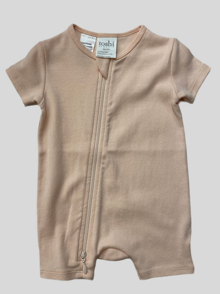 Toshi Dreamtime Organic Onesie Short Sleeve Blush