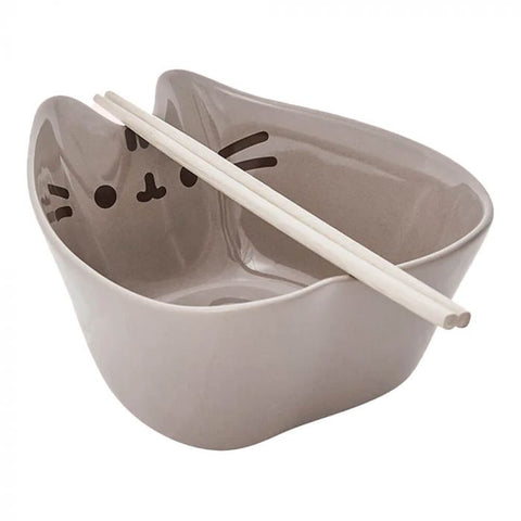 PUSHEEN CLASSIC BOWL WITH CHOPSTICKS