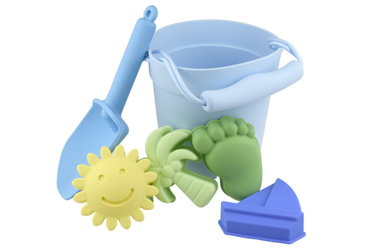 6PC SILICONE BEACH SET 6 ASSORTED