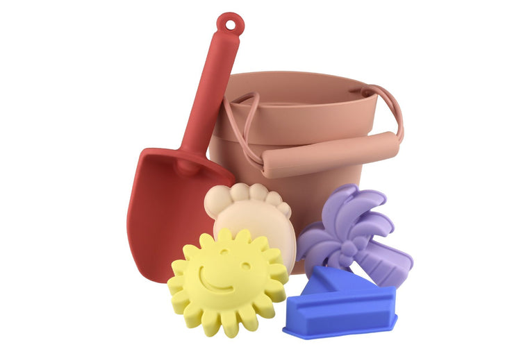 6PC SILICONE BEACH SET 6 ASSORTED