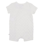 BEBE  CLOUD SPOT LAYETTE SHORT SLEEVE ROMPER