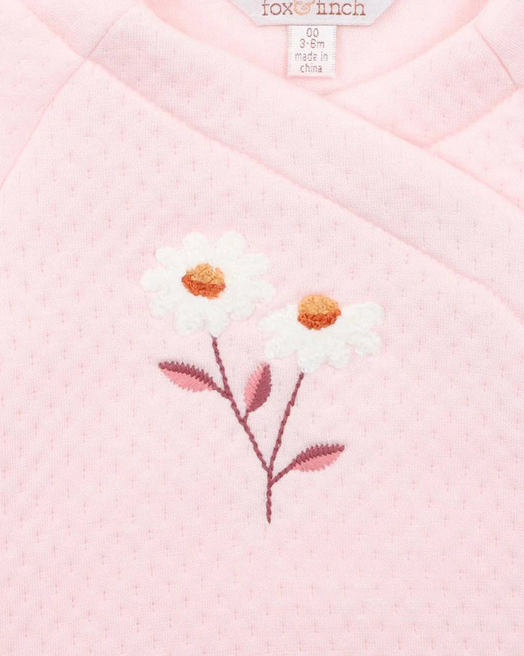 Fox & Finch DAISY QUILTED WRAP ONESIE