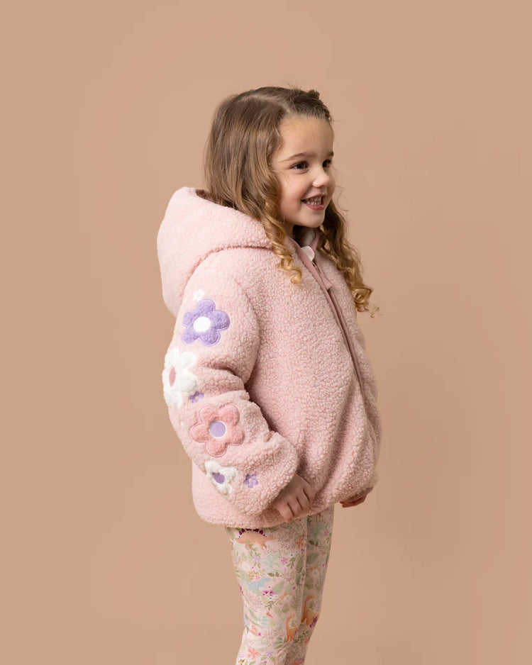 Fox & Finch FLOWER SHERPA JACKET 3-7 YRS