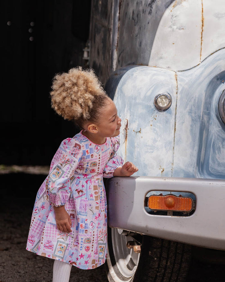 Fox&FinchWINTER VACAY PRINT DRESS 3-7 YRS