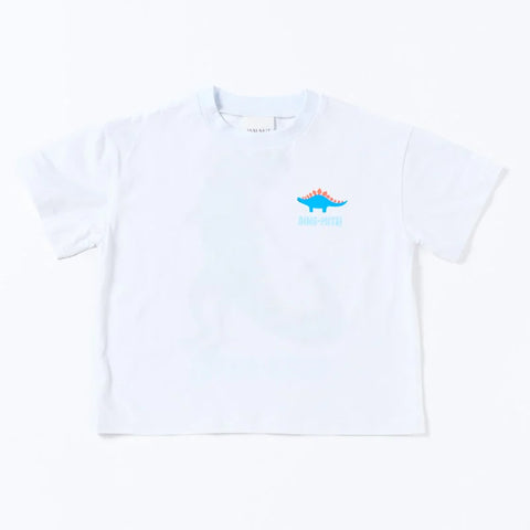 Walnut Felix Tee - Rainbow Dino