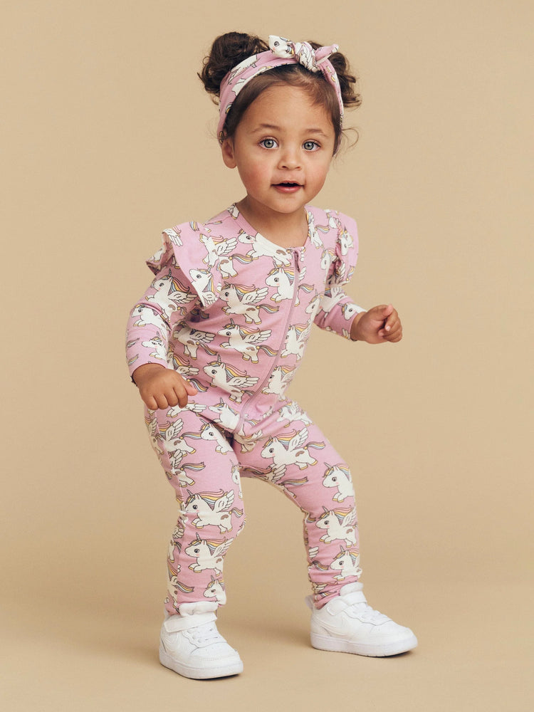 Huxbaby Magical Unicorn Frill Romper (0-18M)