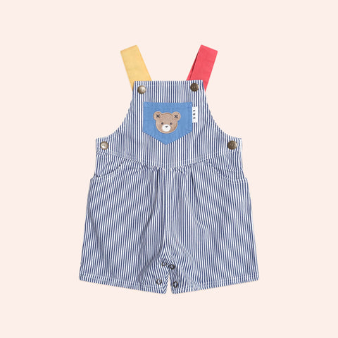 Huxbaby Classic Stripe Short Overalls