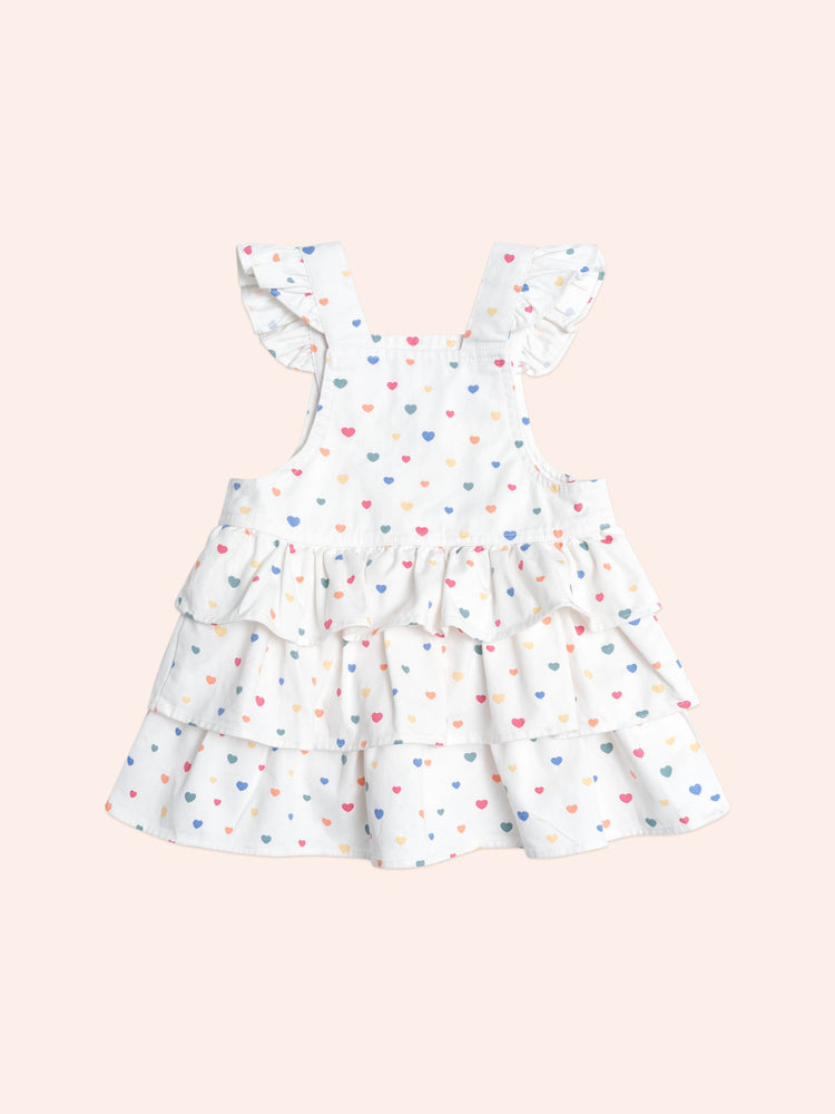 Huxbaby Hux Heart Cake Pinafore Dress