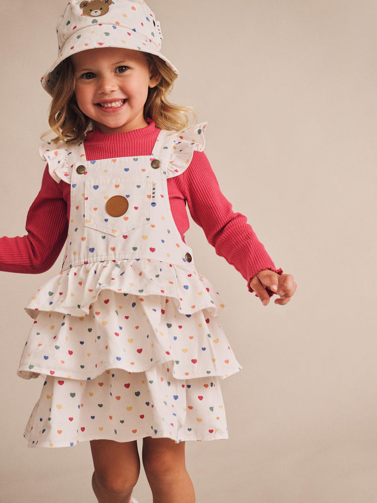 Huxbaby Hux Heart Cake Pinafore Dress