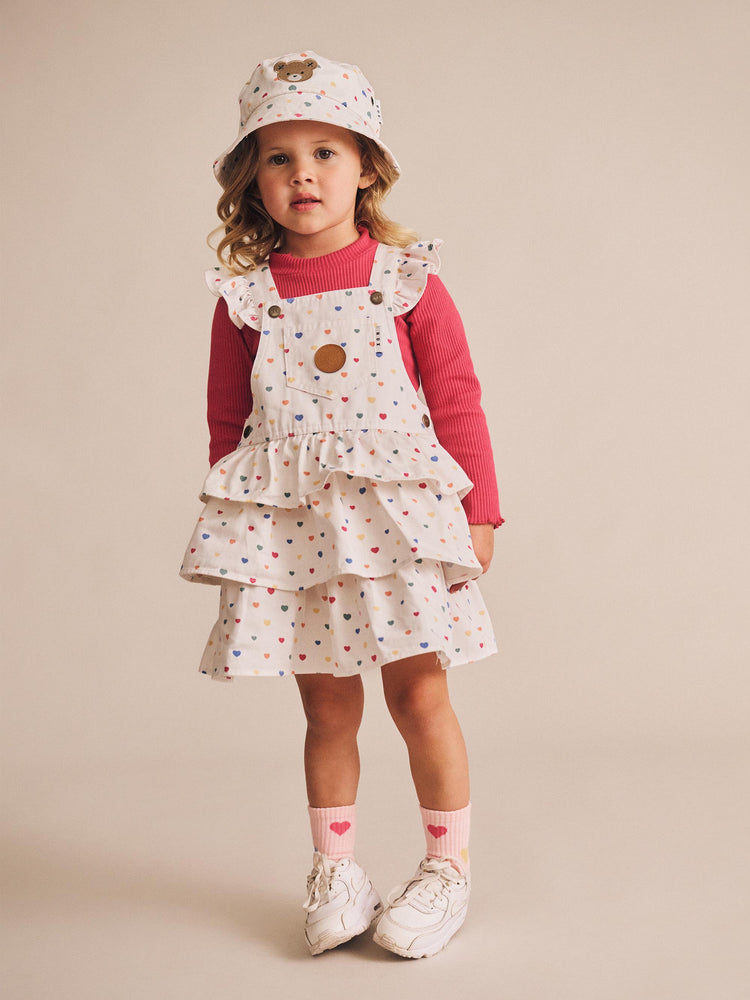 Huxbaby Hux Heart Cake Pinafore Dress