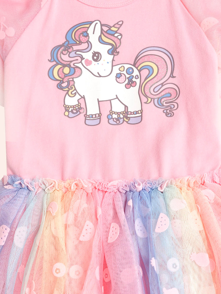 Huxbaby Hux Rainbow Unicorn Tulle Dress