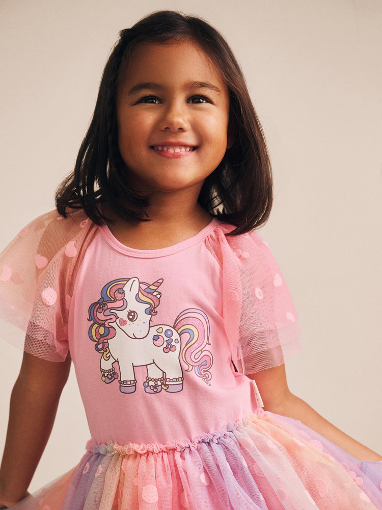 Huxbaby Hux Rainbow Unicorn Tulle Dress