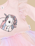 Huxbaby Loveheart Unicorn Ballet Dress (1Y-8Y)