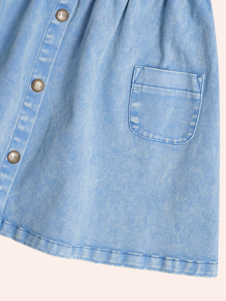 Huxbaby Hux I Carried a Watermelon Denim Dress With Free Watermelon TOY Special Combo Set