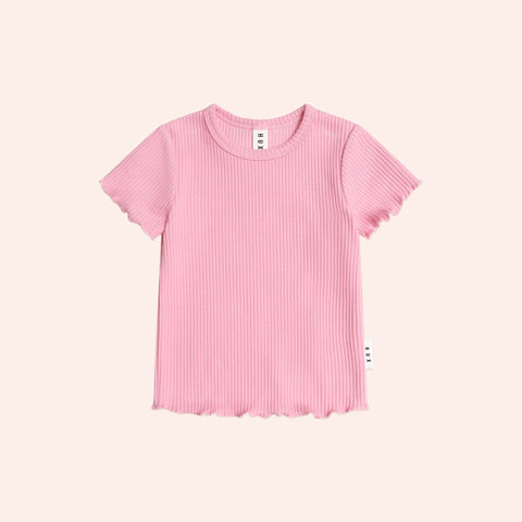 Huxbaby Pink Rib Tee