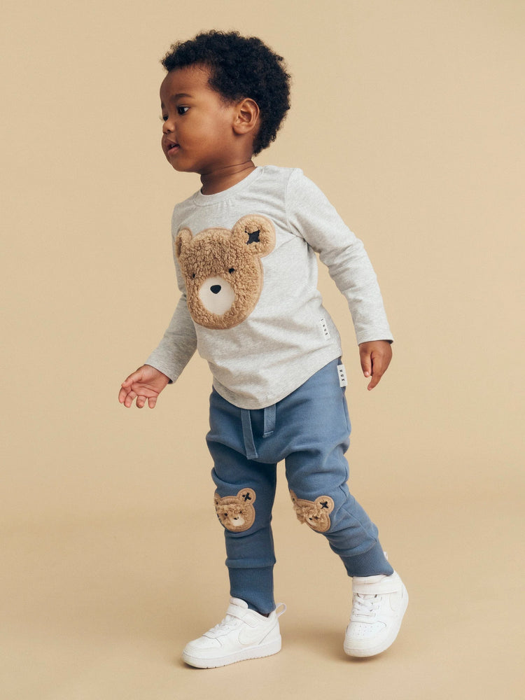 Huxbaby Grey Furry Huxbear Top  (0-8Y)