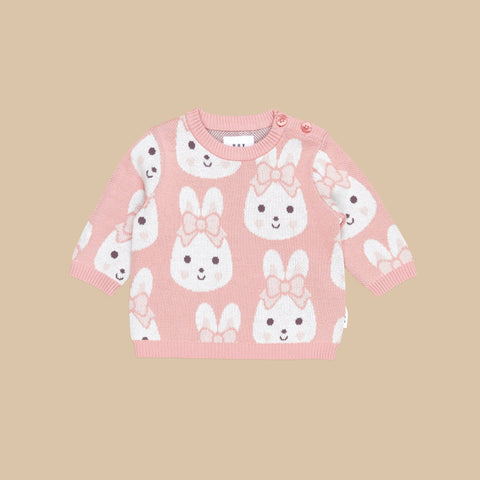 Huxbaby Bunny Love Knit Jumper (3M-8Y)