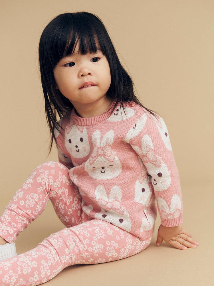 Huxbaby Bunny Love Knit Jumper (3M-8Y)