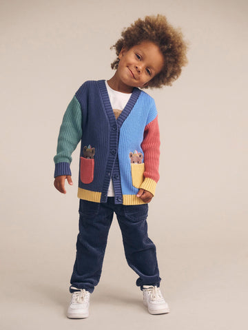 Huxbaby PEEPING POCKET HUX CARDI