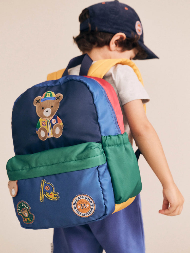 HuxbabyHux Colour Block Varsity Backpack
