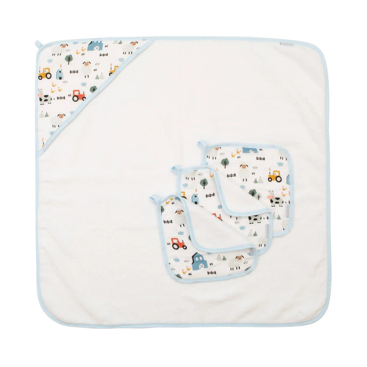 ALL4ELLA Baby hooded towel - Barnyard
