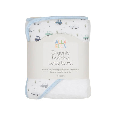 ALL4ELLA Baby hooded towel - Beep Beep
