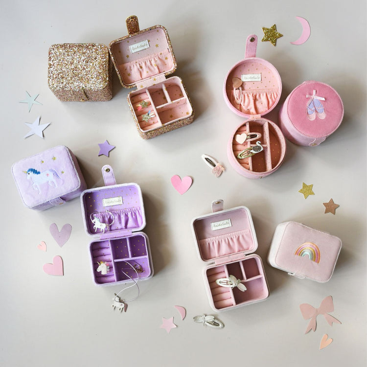 Rockahula Kids Confetti Glitter Gold Jewellery Box