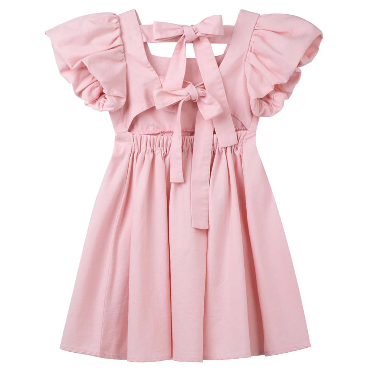 Desinger Kidz Grace Tie Back Dress - Pink